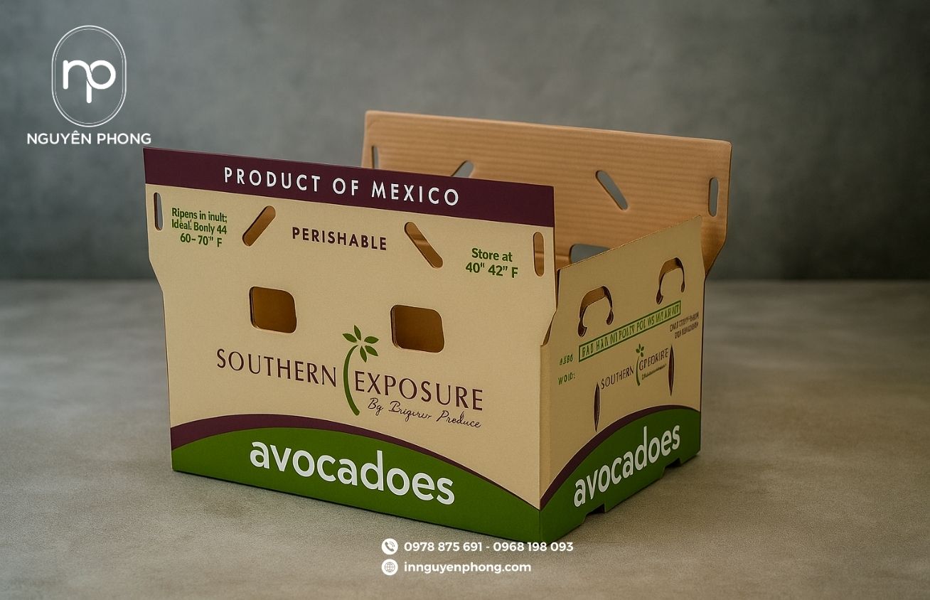 Mẫu thùng carton đựng bơ giá rẻ